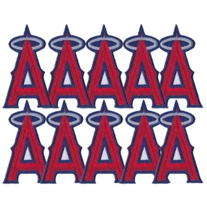 10 pcs Los Angeles Angels Logo Size 2.0"x3.5" Sew Iron on Patch Shirt Hat Jeans - Picture 1 of 12