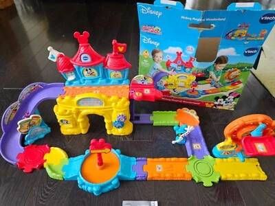 Disney Vtech Go! Go! Smart Wheels Mickey Mouse Magic Wonderland Track Set w/box - Image 1 of 4