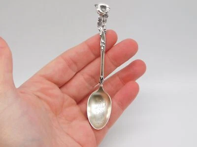 古董纯银百合花堪萨斯城“ANNIE”纪念品勺子 — 第 1/4 张图片