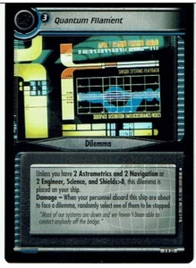 STAR TREK CCG 2E CALL TO ARMS RARE CARD QUANTUM FILAMENT 3R22 ex - Picture 1 of 1