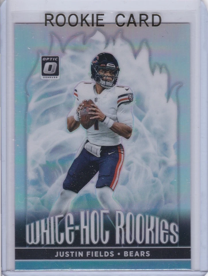 JUSTIN FIELDS ROOKIE CARD 2021 Donruss Optic RARE WHITE HOT PRIZMS $$ VARIATION! - Image 1 of 2