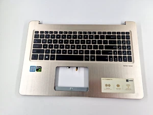 Asus N580G poggiapolsi con tastiera US con retroilluminazione oro 13N129A0311 - Imagen 1 de 12