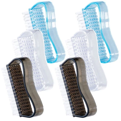 6 Pcs Pennello Per Unghie Dei Piedi Spazzolino Trasparente Manicure 6pz Uomo - Immagine 1 di 4