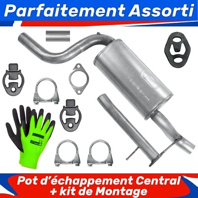 Pot d’échappement central pour Ford Focus 2 II MK2 2.0 TDCi (2004-07/2011) - Photo 1/4