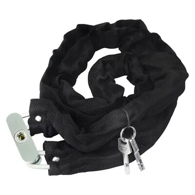 6 Ft Chain And Lock Kit Heavy Duty Chain Lock Security Long Chain Bike w/ 3 keys - Image 1 of 4