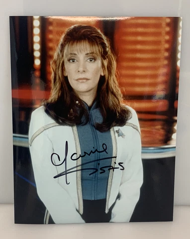 Marina Sirtis Autograph STAR TREK Insurrection DEANNA TROI TNG Hand Signed 8x10 Cover