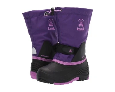 Kamik Z10303* Youth Girls Purple Waterbug 5 Waterproof Snow Boots Size 6 M - Image 1 of 4