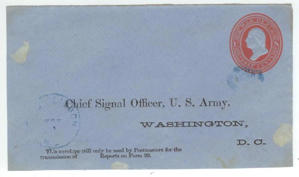 UO54 War Dept PSE Chief Signal Officer US Army  - posted New Lisbon New York - Image 1 of 1
