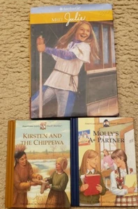 American Girl Book Lot Of 3 Meet Julie Molly A+ Partner Kirsten And The Chippewa - Imagen 1 de 4