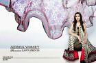 Aeisha Varsey Pakistani Lawn Summer Collection 3Pcs Stitches Suit Size Uk 10