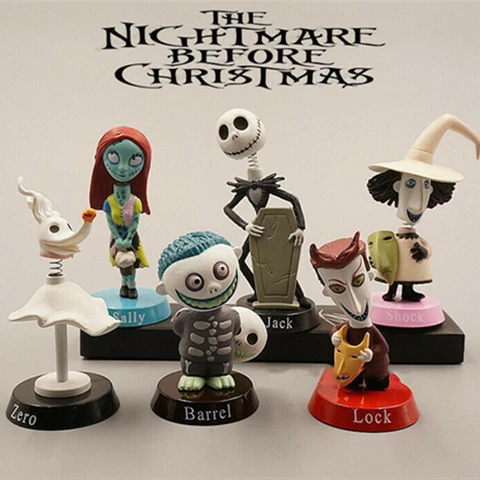 6PCS 2.5in The Nightmare Before Christmas Figure set Jack Skellington Figure Toy Cover