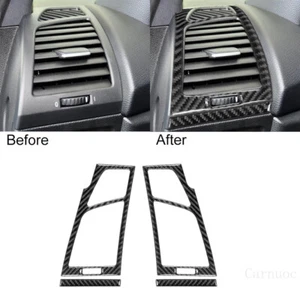 2pcs For BMW 125i 128i 135i Carbon Fiber Side Air Vent Interior Trim Set - Picture 1 of 10
