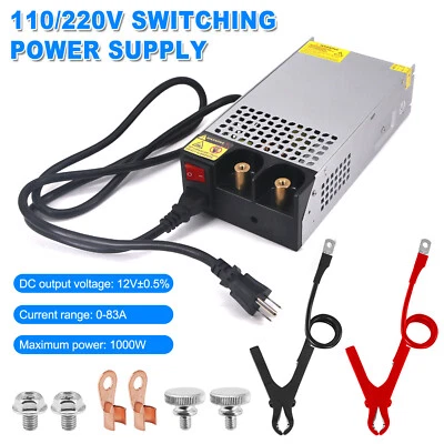 Universal Regulated Switching Power Supply Adapter AC110-220V to DC12V 83A 1000W - Image 1 of 4