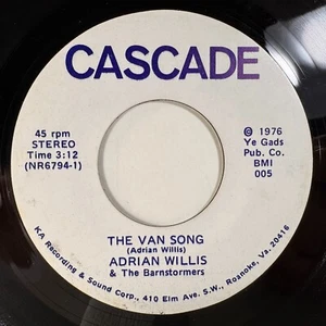 Country 45 ADRIAN WILLIS & the Barnstormers the Van Song Cascade 005 VG+ HEAR! - Picture 1 of 2