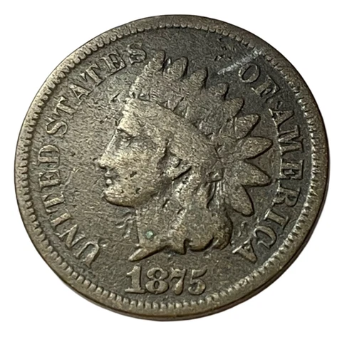 1875 Indian Head Cent Penny  **FREE SHIPPING!! Cover