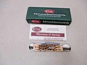 CASE XX USA MINI COPPERLOCK AMBER BONE # 61749L SS KNIFE NEVER USED IN BOX 5 Dot - Picture 1 of 13