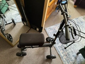 Black metal KneeRover mobility knee scooter - Picture 1 of 5