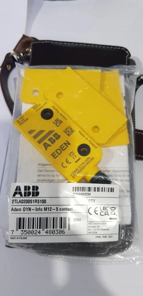 ABB 2TLA020051R5100 Adam DYN-info M12-5 Jokab Non-Contact Safety factory sealed - Image 1 of 1