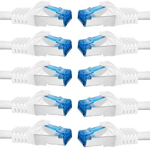cable ethernet 10 pièces - 15m CAT 7 cable rj45 LAN câble internet gigabit CA... - Afbeelding 1 van 8