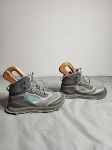 Altra Lone Peak All Weather Boots Womens Size 8.5 Gray Blue Hiking AL0A4VRA231 - Picture 1 of 10