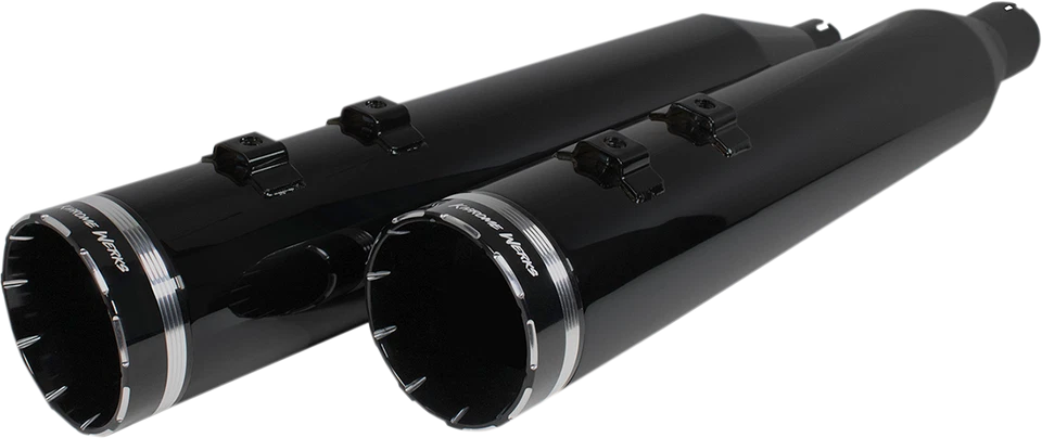 Silenciadores sin cordones KHROME WERKS Obsidian HP-Plus 4,5" 2017-2023 Harley FLTR FLH Foto 1 de 1