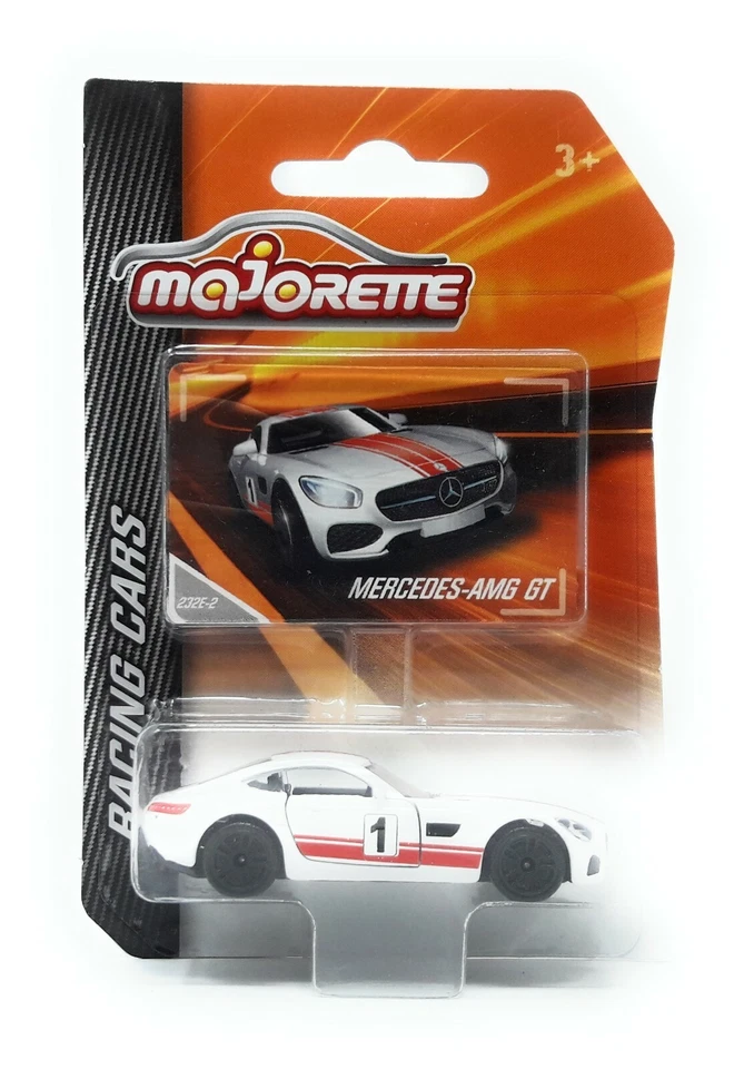 Majorette Racing Serie Model Car metallo Mercedes Benz AMG GT bianco 1/60 - Immagine 1 di 1