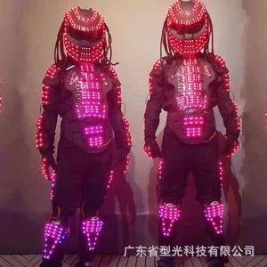 Alien Predator LED Armor Alien Costume Prop Stage Performance Halloween Show Cos - Picture 1 of 7