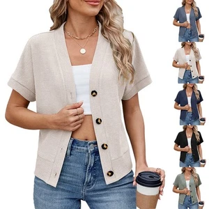 Charming Solid Color Knitted Cardigan a Piece for Every Woman's Closet - Picture 1 of 47