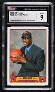 2003-04 Topps Draft Pick Dwyane Wade #225 CGC 9 Mint Rookie RC HOF - Picture 1 of 3