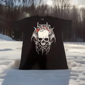 Rare Lamb Of God Skeleton Skull Logo Shirt Adult Large Black Hot Topic Metal NWT - Picture 1 of 8