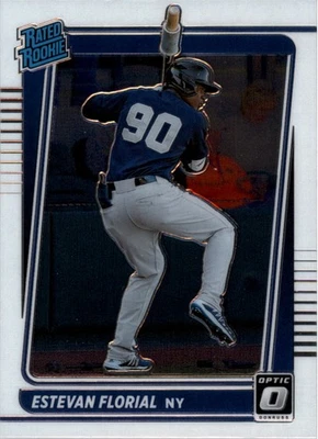 2021 Donruss Optic Baseball Card #76 Estevan Florial RR RC - Image 1 of 2