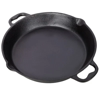 12inch Pre-Seasoned Cast Iron Skillet Cast Iron Pan,Dual Assist Handle for Grill - Image 1 of 4