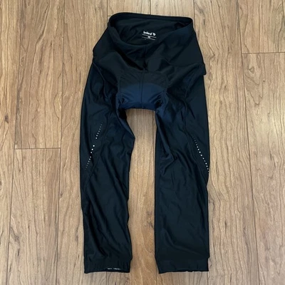 Calça Capri Feminina de Ciclismo BALEAF Extra Pequena Assento Acolchoado Preta XS Passeio de Bicicleta - Imagem 1 de 4