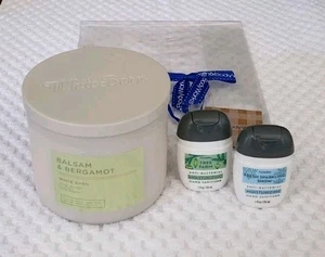 Bath & Body Works Dreidochtkerze, Balsam & Bergamotte, White Barn; Pocket Bac, 2 - Bild 1 von 13