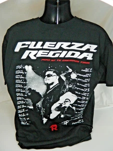 Camicia Fuerza Regida Uomo 2XL Nera Pero No Te Enamores Tour 2024 Maglietta Concerto - Foto 1 di 11