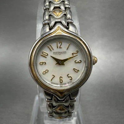 Женские часы Wittnauer 19 мм циферблат MOP двухцветный круглый SS8235 5120 новый аккумулятор - Изображение 1 из 4