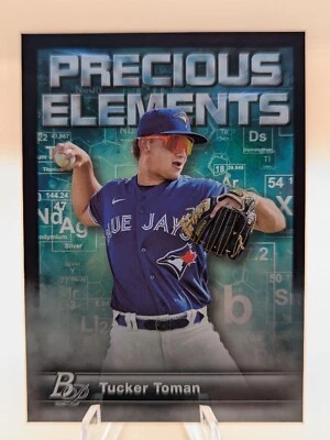 2023 Bowman Platinum Top Prospects Tucker Toman Precious Elements insert #PE-29 - Image 1 of 2