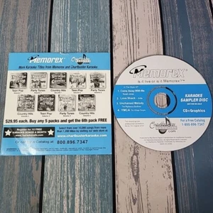CHARTBUSTER KARAOKE - Karaoke Sampler Disc Come Away W/ Me, Love Shack, YMCA CD - Picture 1 of 7