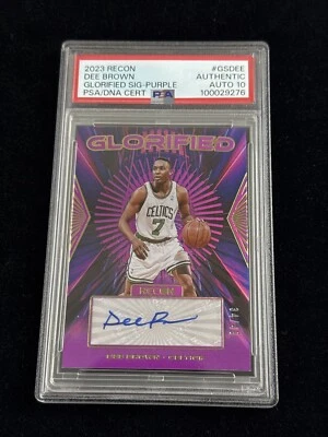 2023-24 Recon Dee Brown Glorified Signatures Auto Purple /49 PSA AUTO 10 POP 1 - Image 1 of 4