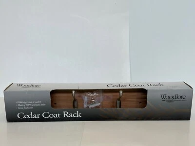 Perchero Woodlore de cedro con tornillos de montaje y anclajes tiene capacidad para 8 capas nuevo de stock Foto 1 de 4