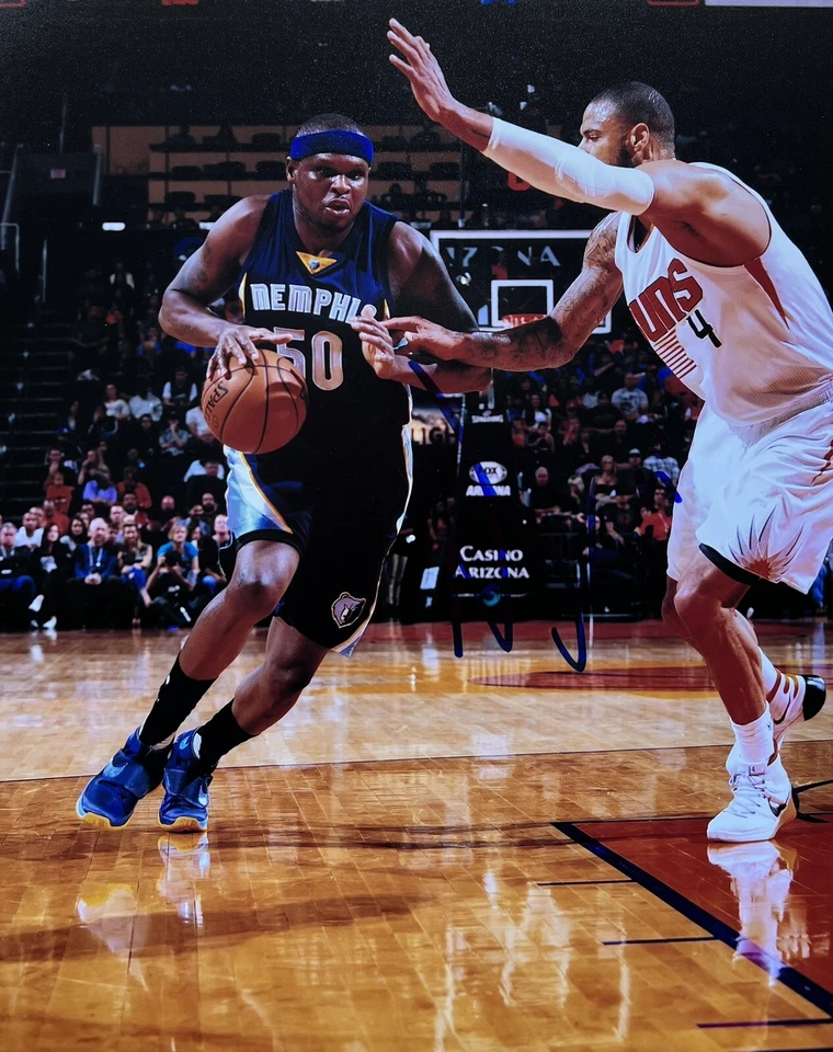 Foto autografiada firmada por Zach Randolph de 8x10 Memphis Grizzlies NBA baloncesto  Foto 1 de 1