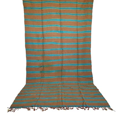 Handmade Vintage Moroccan Berber Rug Wool Kilim Strip Timeless Craftsman Carpet - Image 1 of 4