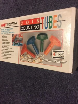Color-Coded Coin Counting Tubes, Assorted Colors (MMF224000400) - Imagem 1 de 3