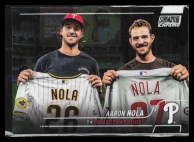 2022 Topps Stadium Club Chrome Aaron Nola #284 - Image 1 of 2