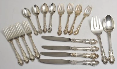 Juego de cubiertos de plata vintage Reed & Barton BARROCO ESPAÑOL 18 piezas - Set 4- Foto 1 de 4