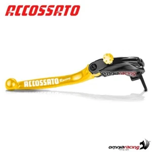 Folding lever Accossato brake pump Nissin gold Kawasaki Z1000 ABS 2007>2009 - Picture 1 of 7