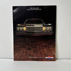 Original 1974 Chevrolet Caprice Classic / Impala / Bel Air Sale Brochure CB1 - Imagen 1 de 3