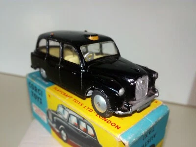 Corgi Toys Modellauto No.418 Austin Taxi rare 1.Version von 1960 mit OVP KULT! - Bild 1 von 4