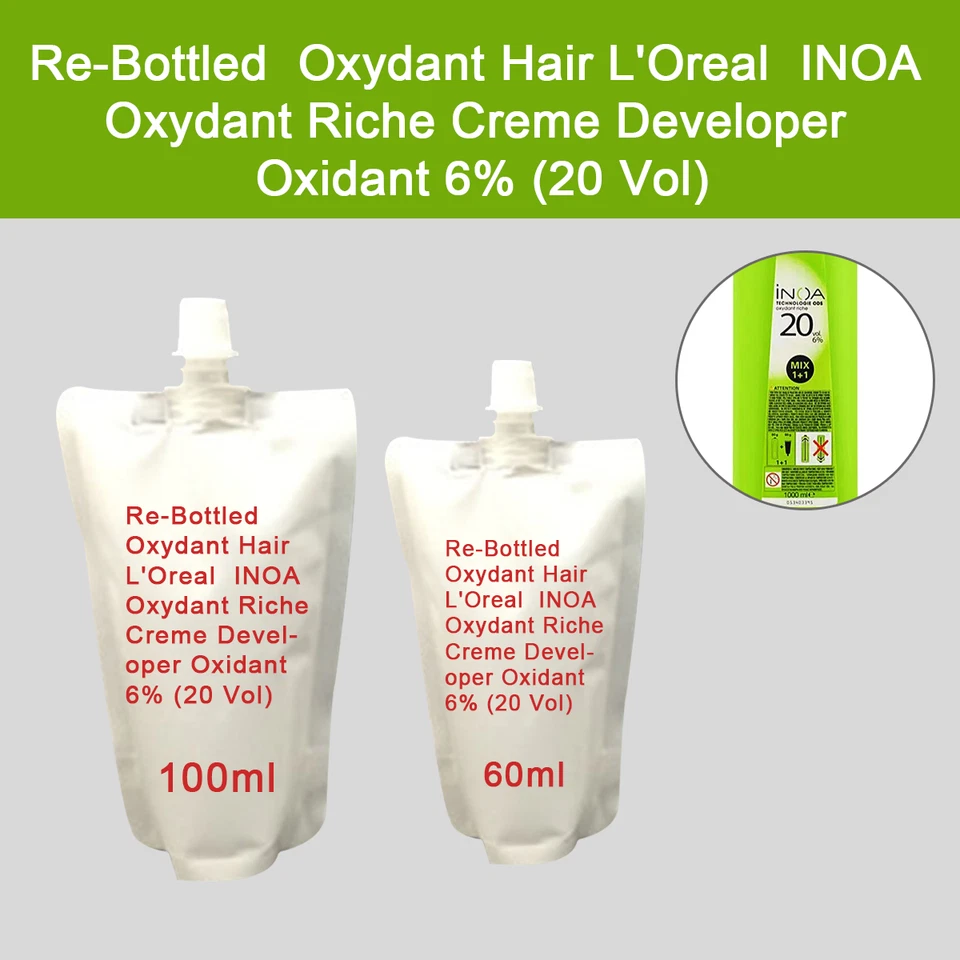 L'Oreal loreal Re-Bottled Oxydant INOA Riche Creme Developer Oxidant 6%20Vol  AD - image 1 of 1
