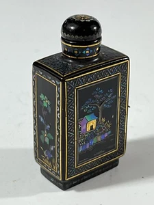 Qing dynast Chinese lacquer mother of pearl snuff bottle NC-2 - Picture 1 of 9